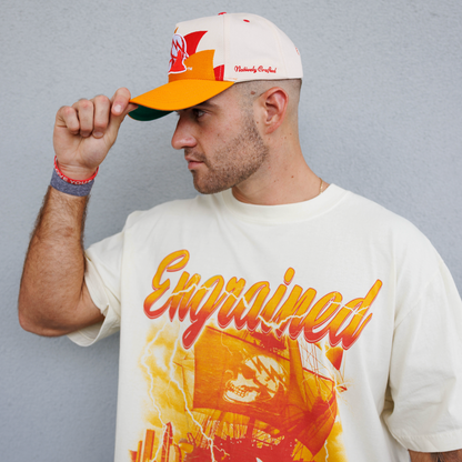 Vintage Wave BIG3 Logo (Cream/Creamsicle/Red)