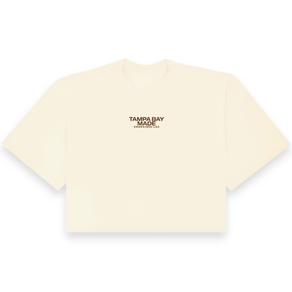 Women’s Cropped Staple Tee (Cream)