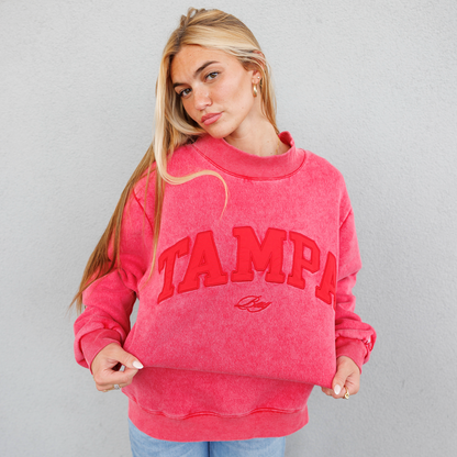 Tampa Bay Varsity Mockneck (Vintage Red)