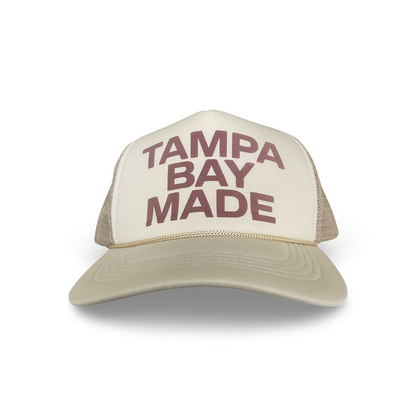 TBM Puff Print Foam Trucker (Cream/Brown)