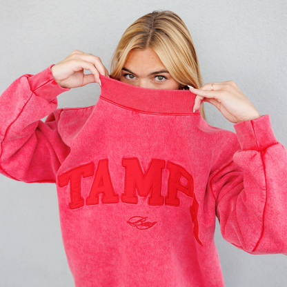Tampa Bay Varsity Mockneck (Vintage Red)