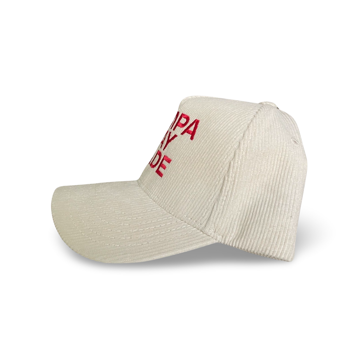 TBM Corduroy Trucker (Cream/Red)