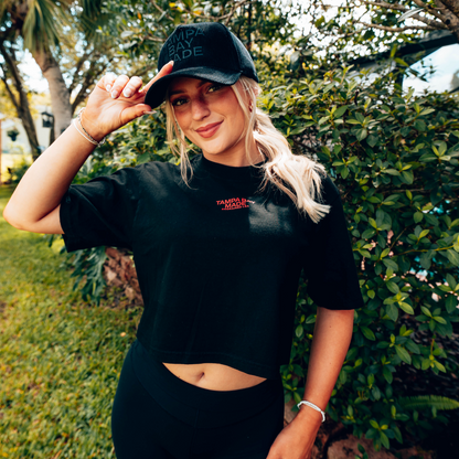 Women’s Cropped Staple Tee (Black)