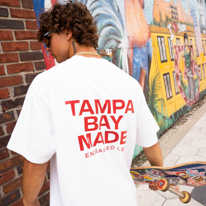 TBM Staple Tee (White/Red)