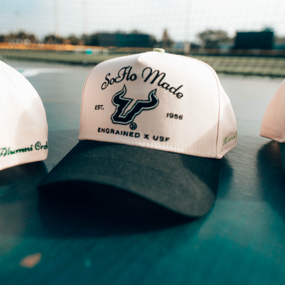 SoFlo Made Classic SnapBack (Cream/Black/Slime)