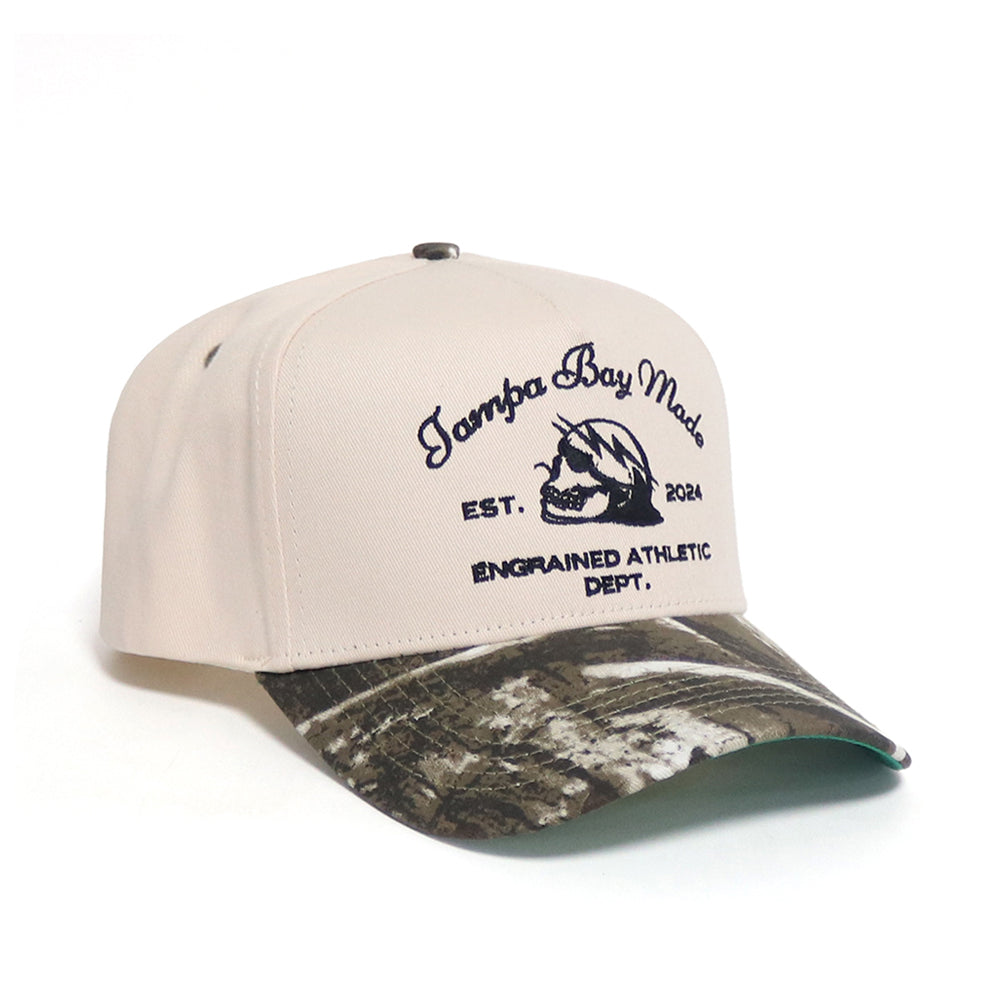 Tampa Bay Made Classic Snapback (Cream/Tree Camo)