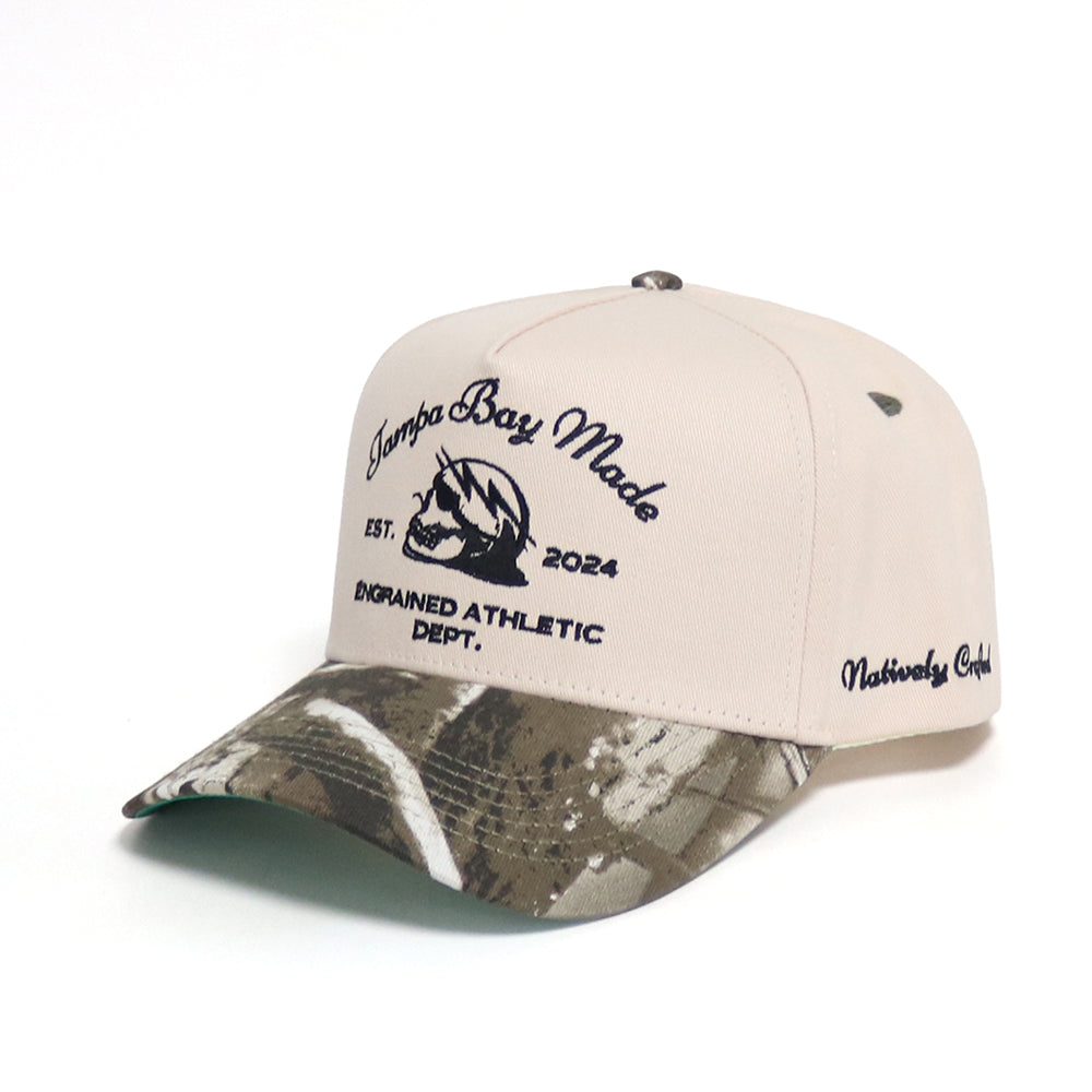 Tampa Bay Made Classic Snapback (Cream/Tree Camo)