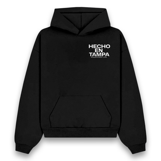 Hecho En Tampa Staple Hoodie (Black)