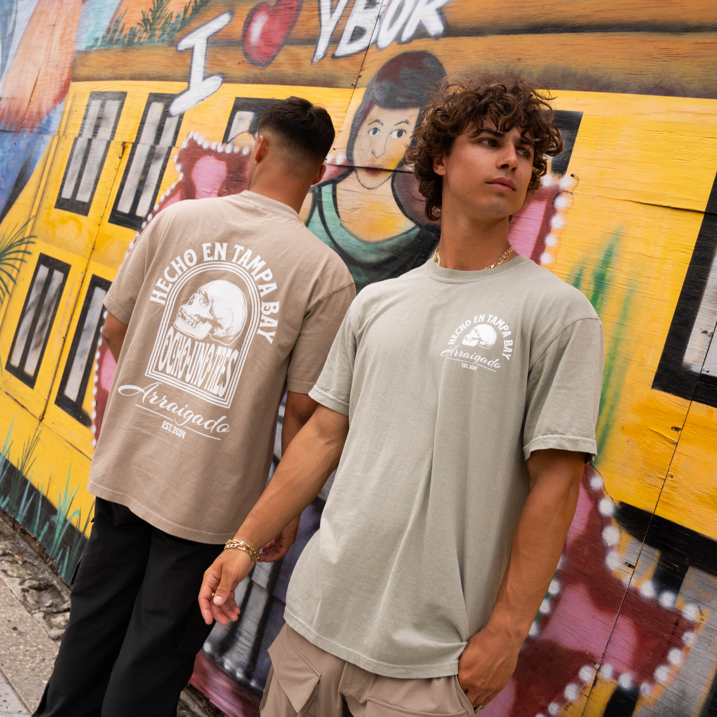 “Hecho En TB” Tee (Peanut/Khaki)