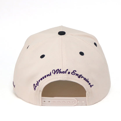 Vintage Wave BIG3 Logo (Cream/Purple/Black)
