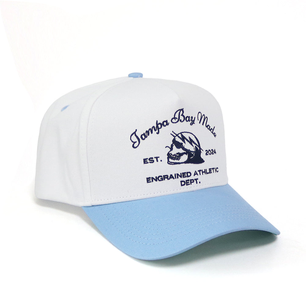 Tampa Bay Made Classic Snapback (White/Baby Blue/Navy)