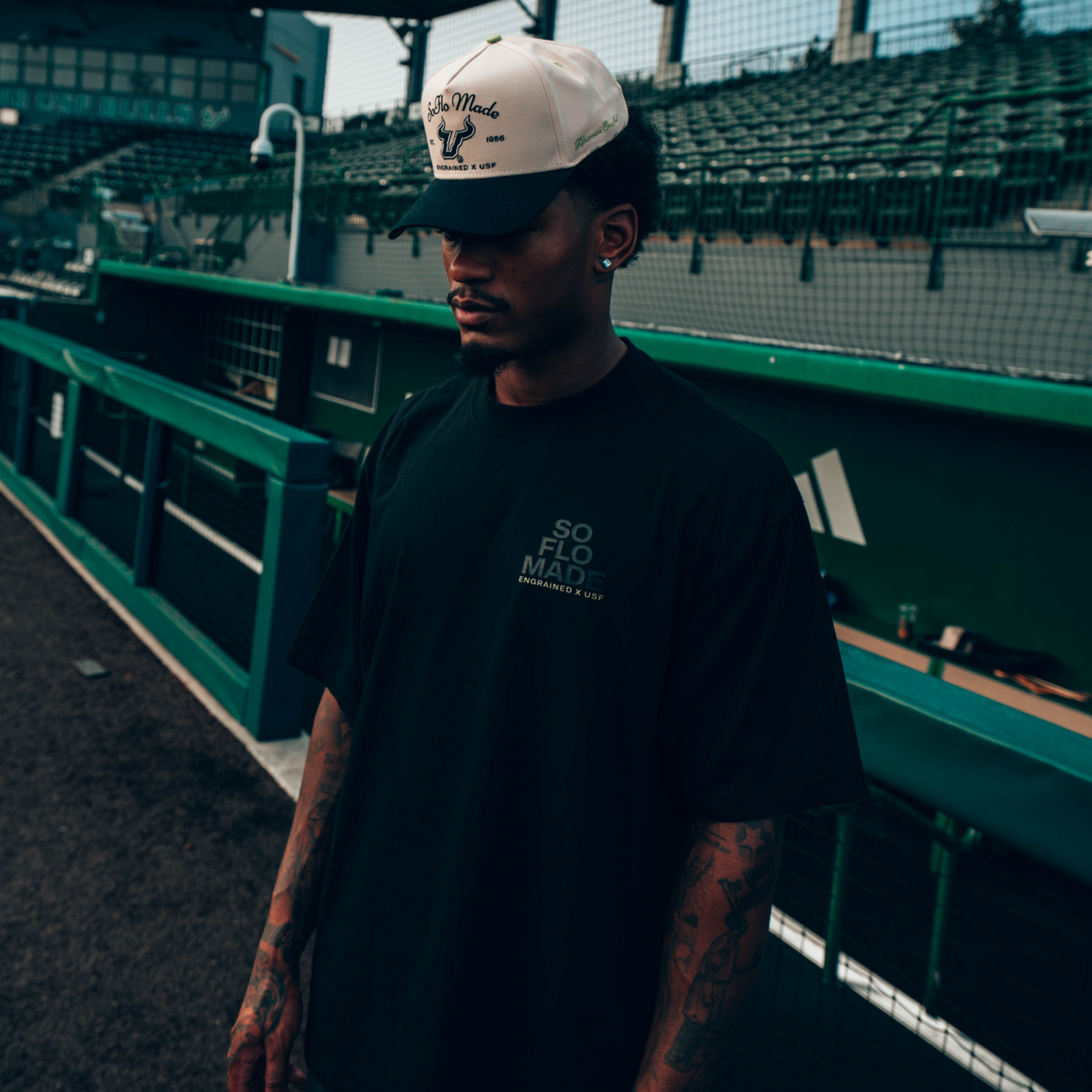 SoFlo Made Staple Tee (Black/Black/Slime)