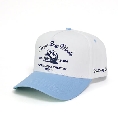 Tampa Bay Made Classic Snapback (White/Baby Blue/Navy)
