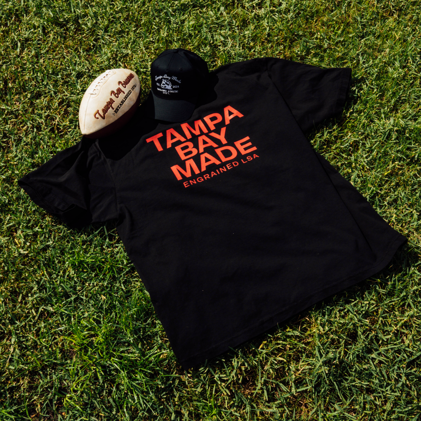 TBM Staple Tee (Black/Bright Red)