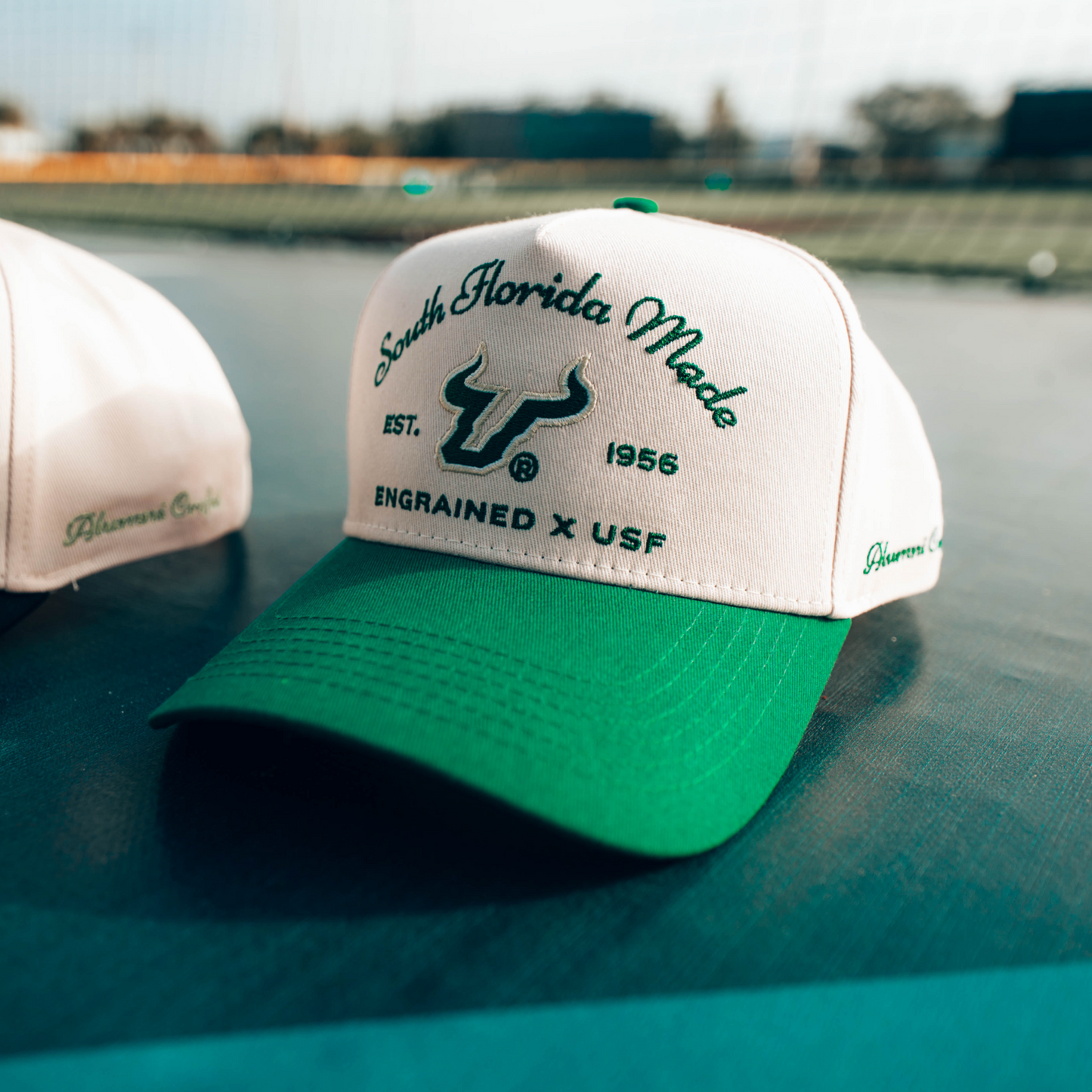 South Florida Made Classic SnapBack (Cream/Green)