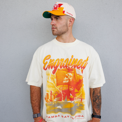 Vintage Wave BIG3 Logo (Cream/Creamsicle/Red)