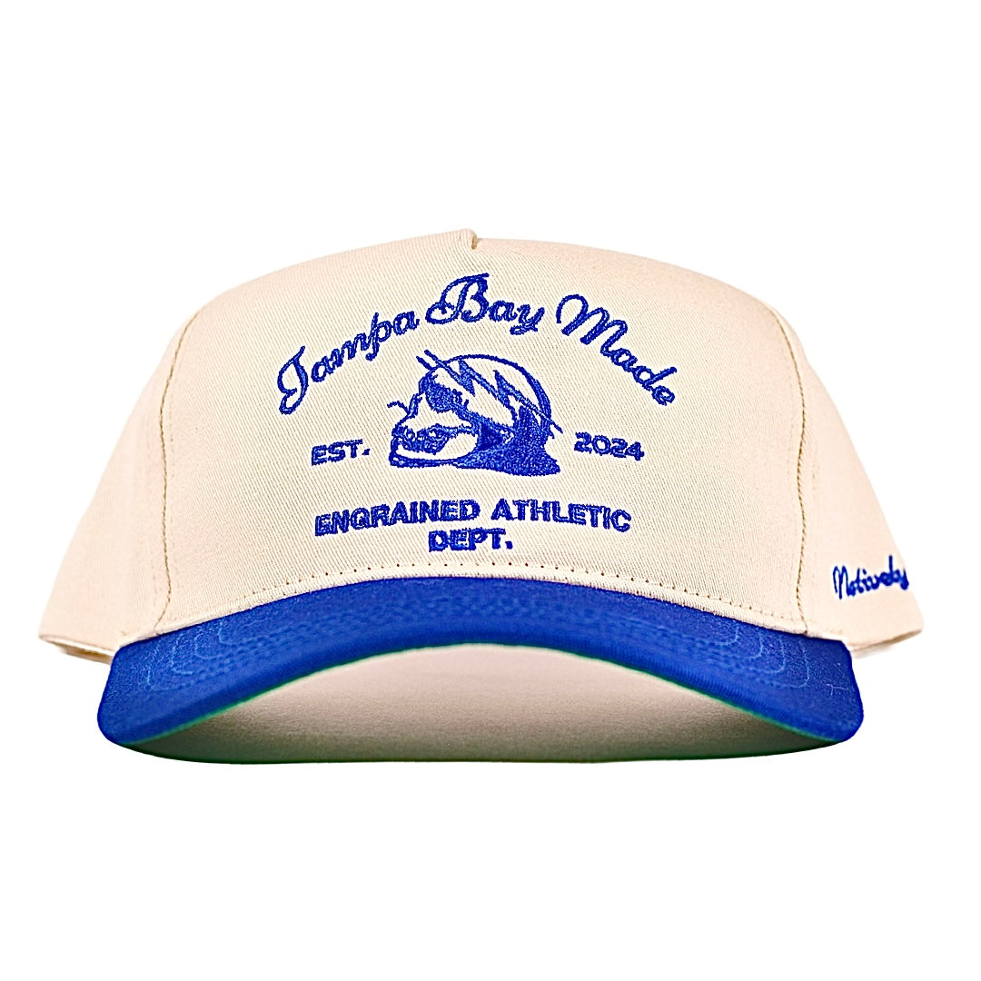 Tampa Bay Made Classic Snapback (Cream/Royal)