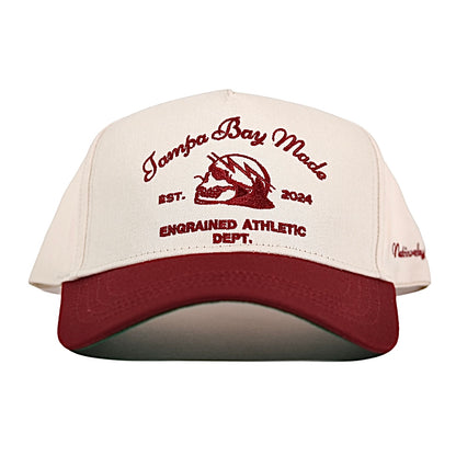 Tampa Bay Made Classic Snapback (Cream/Garnet)