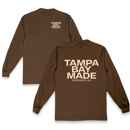 TBM Staple Tee L/S (Brown/Cream)