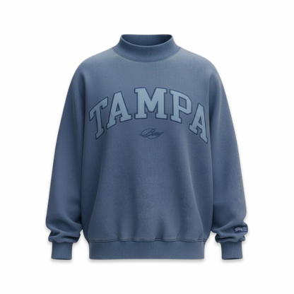 Tampa Bay Varsity Mockneck (Vintage Blue)