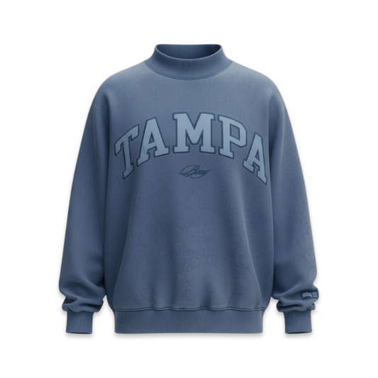 Tampa Bay Varsity Mockneck (Vintage Blue)