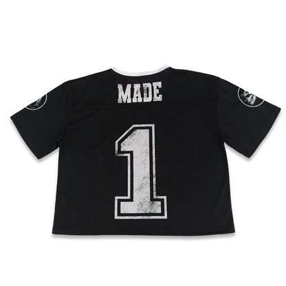 Tampa Bay Made Vintage Cropped Jersey (Black)