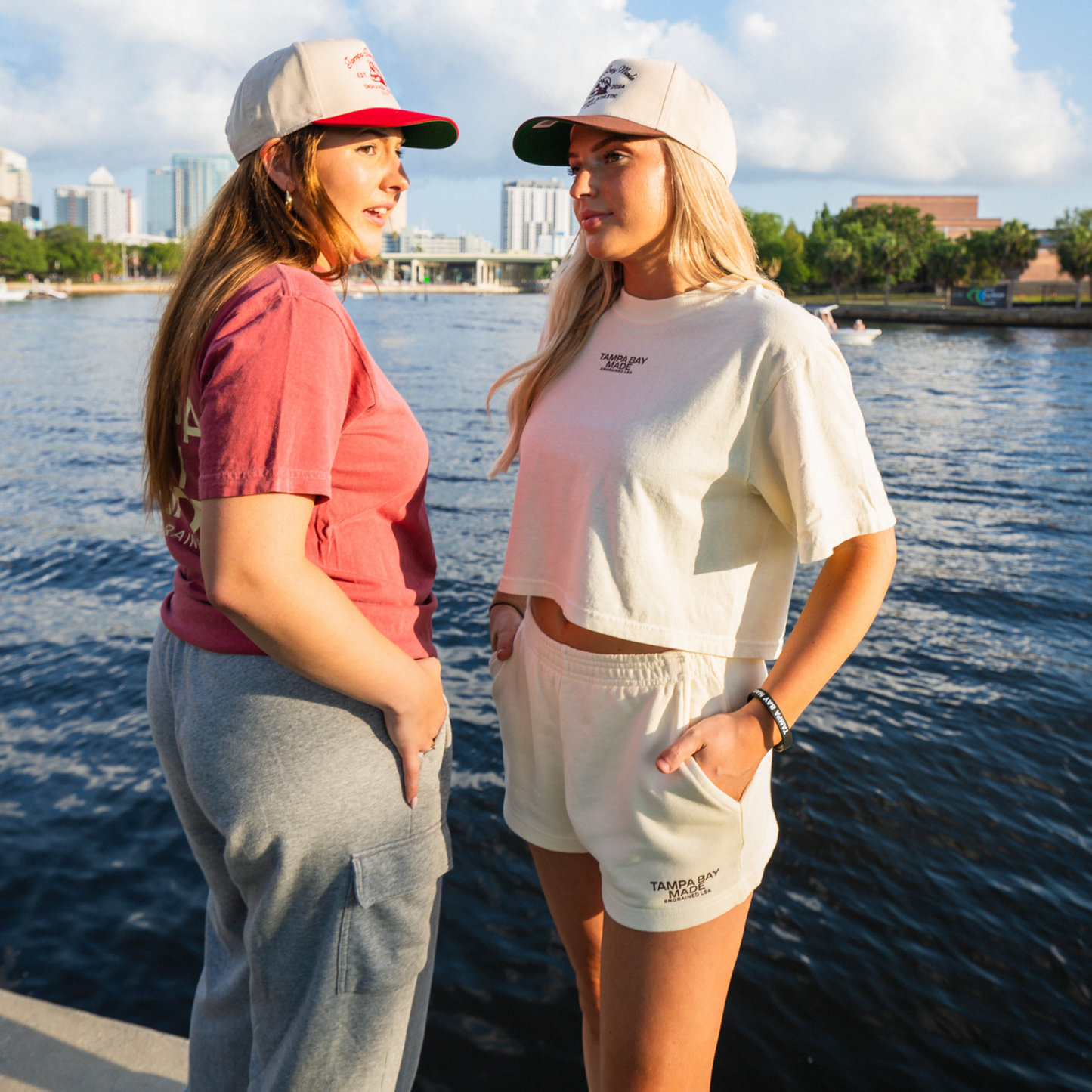 Women’s Cropped Staple Tee (Cream)