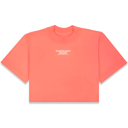 Women’s Cropped Staple Tee (Bright Peach)