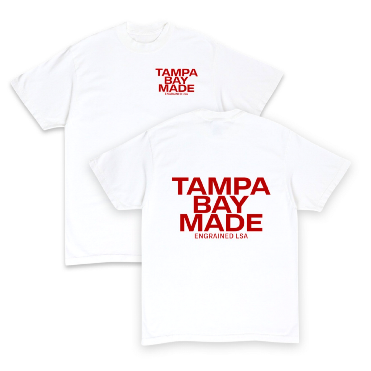 TBM Staple Tee (White/Red)