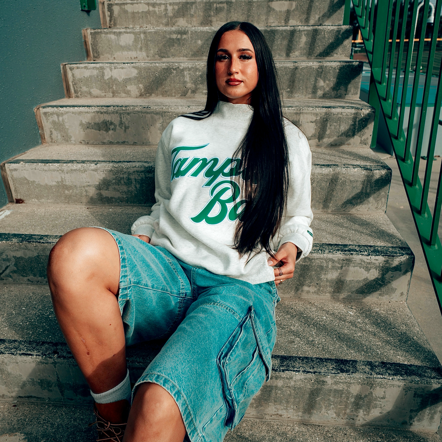 USF Tampa Bay Script Mockneck