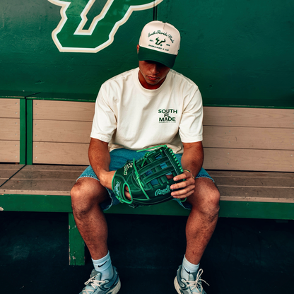 South Florida Made Staple Tee (Cream/Green)