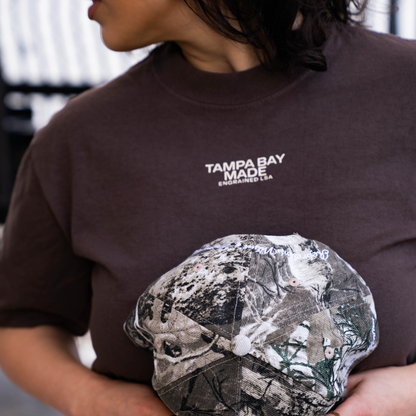 Tampa Bay Made Cropped Staple Tee (Brown)
