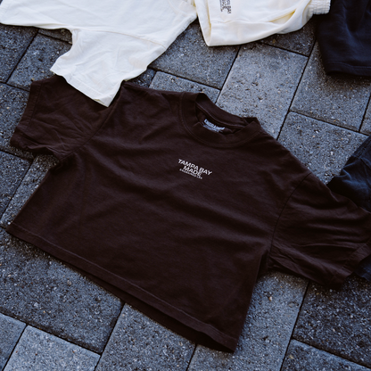 Tampa Bay Made Cropped Staple Tee (Brown)