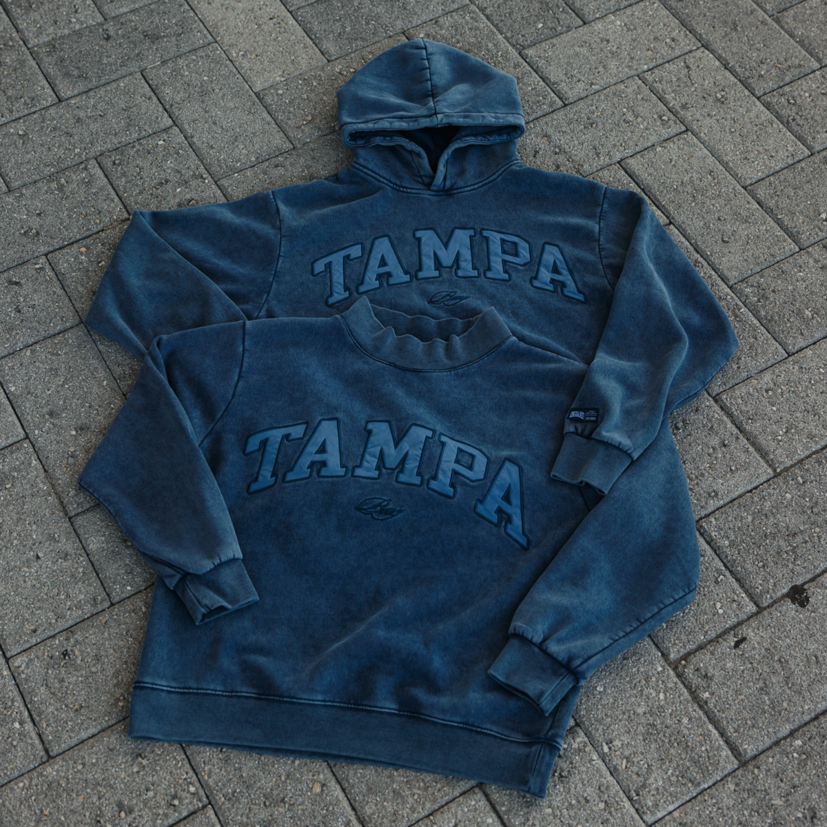 Tampa Bay Varsity Mockneck (Vintage Blue)