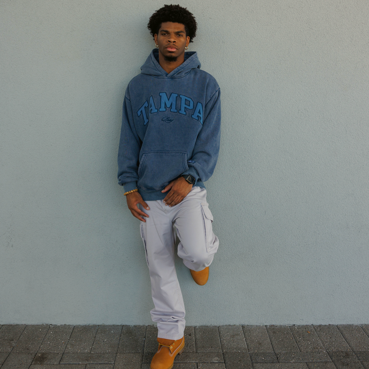 Tampa Bay Varsity Hoodie (Vintage Blue)
