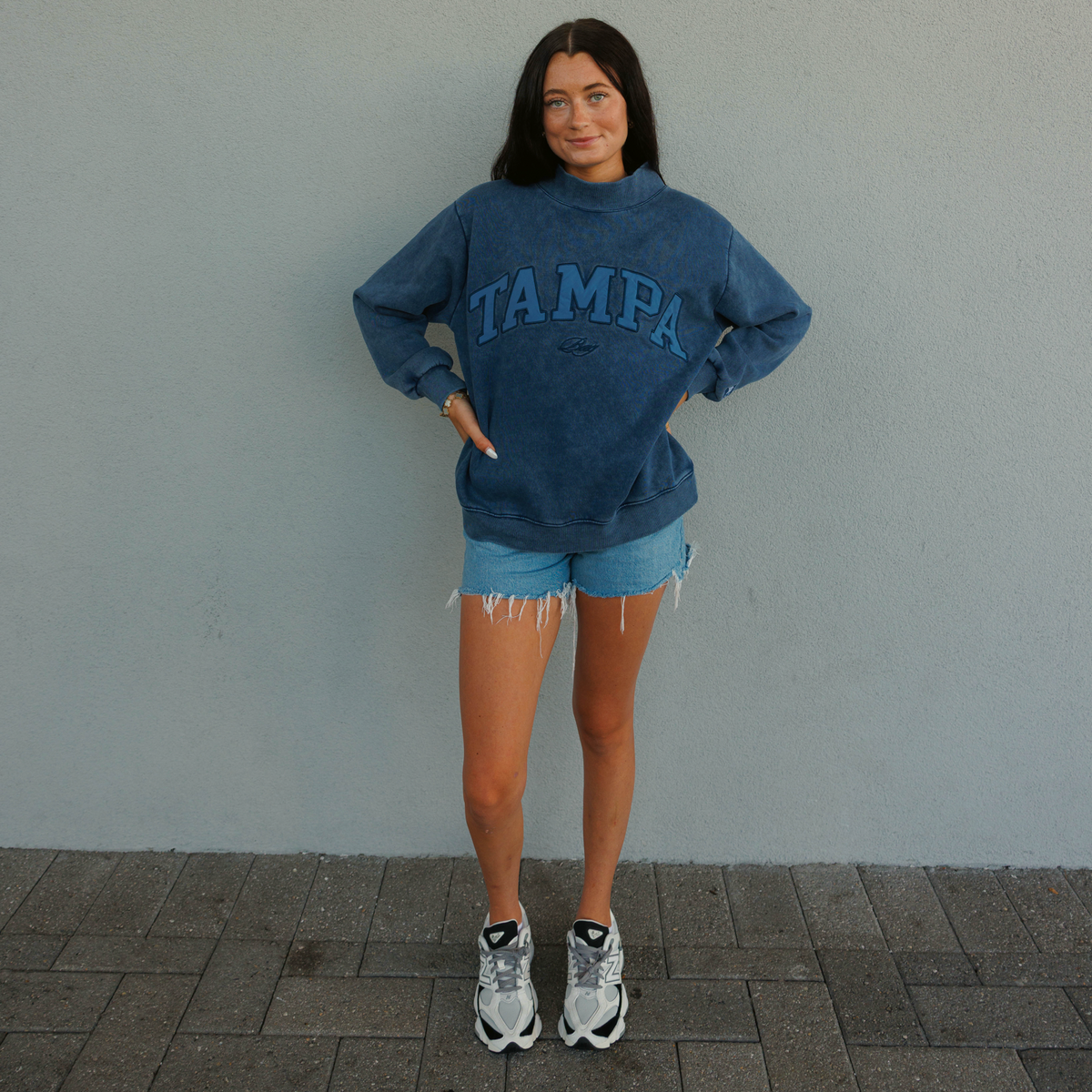Tampa Bay Varsity Mockneck (Vintage Blue)
