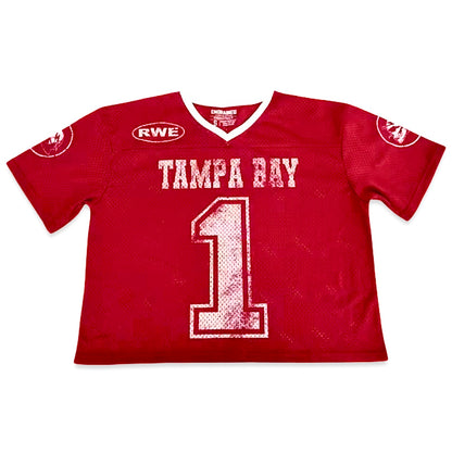 Tampa Bay Made Vintage Cropped Jersey (Red)