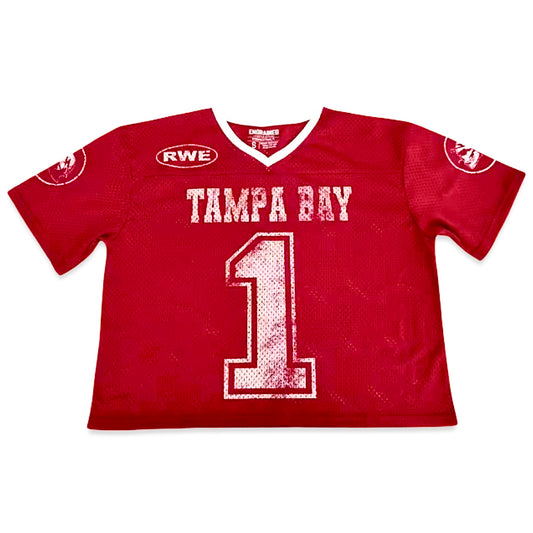 Tampa Bay Made Vintage Cropped Jersey (Red)
