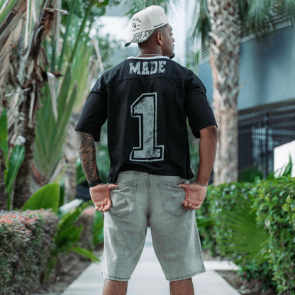 Tampa Bay Made Vintage Cropped Jersey (Black)